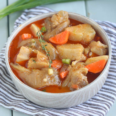 Cow leg pepper soup - www.connectnigeria.com