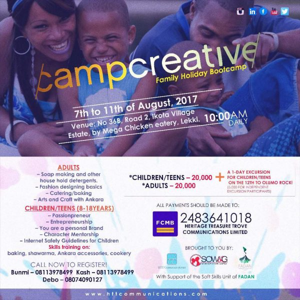 Camp Creative: Give Your Children an Amazing Holiday Gift! - www.connectnigeria.com
