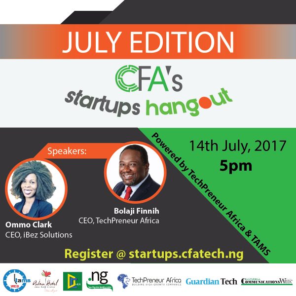 The July edition of CFA’s Startups Hangout is Here
