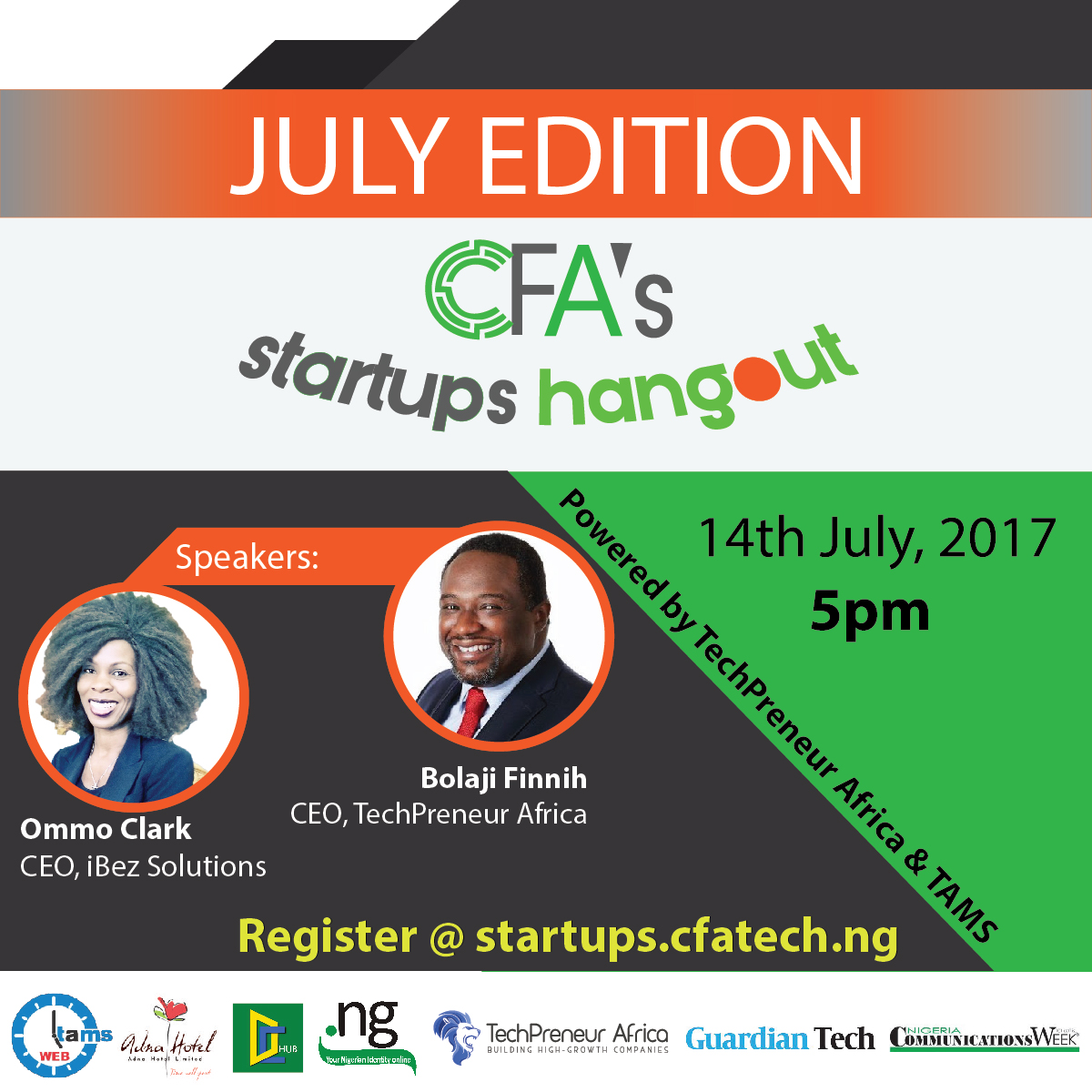 The July edition of CFA’s Startups Hangout is Here