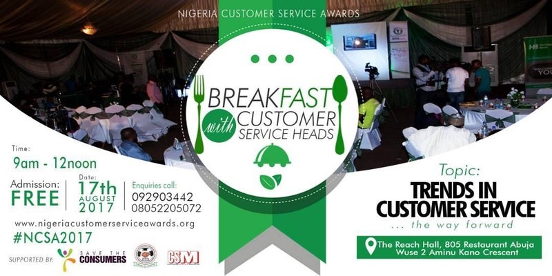 Breakfast With Customer Service Heads - www.connectnigeria.com
