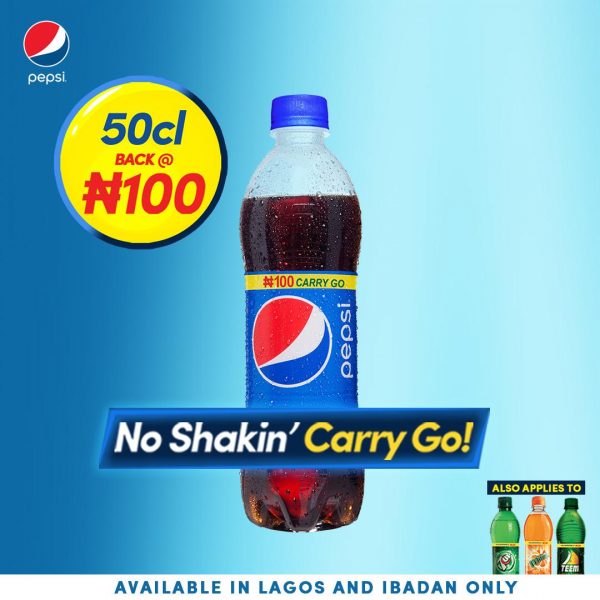 Pepsi's 50 cl Bottle Now 100 Naira - www.connectnigeria.com