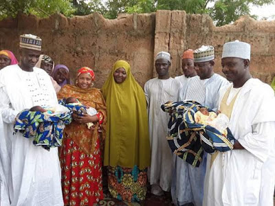 The Governor of Sokoto State Donates Truckload of Food and Cash to Parents of Quadruplets - www.connectnigeria.com