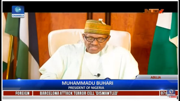 President Buhari's Live Broadcast (Watch Video)