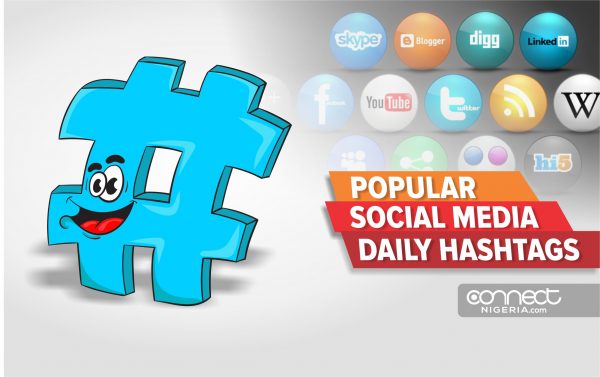 Popular Social Media Daily Hash Tags