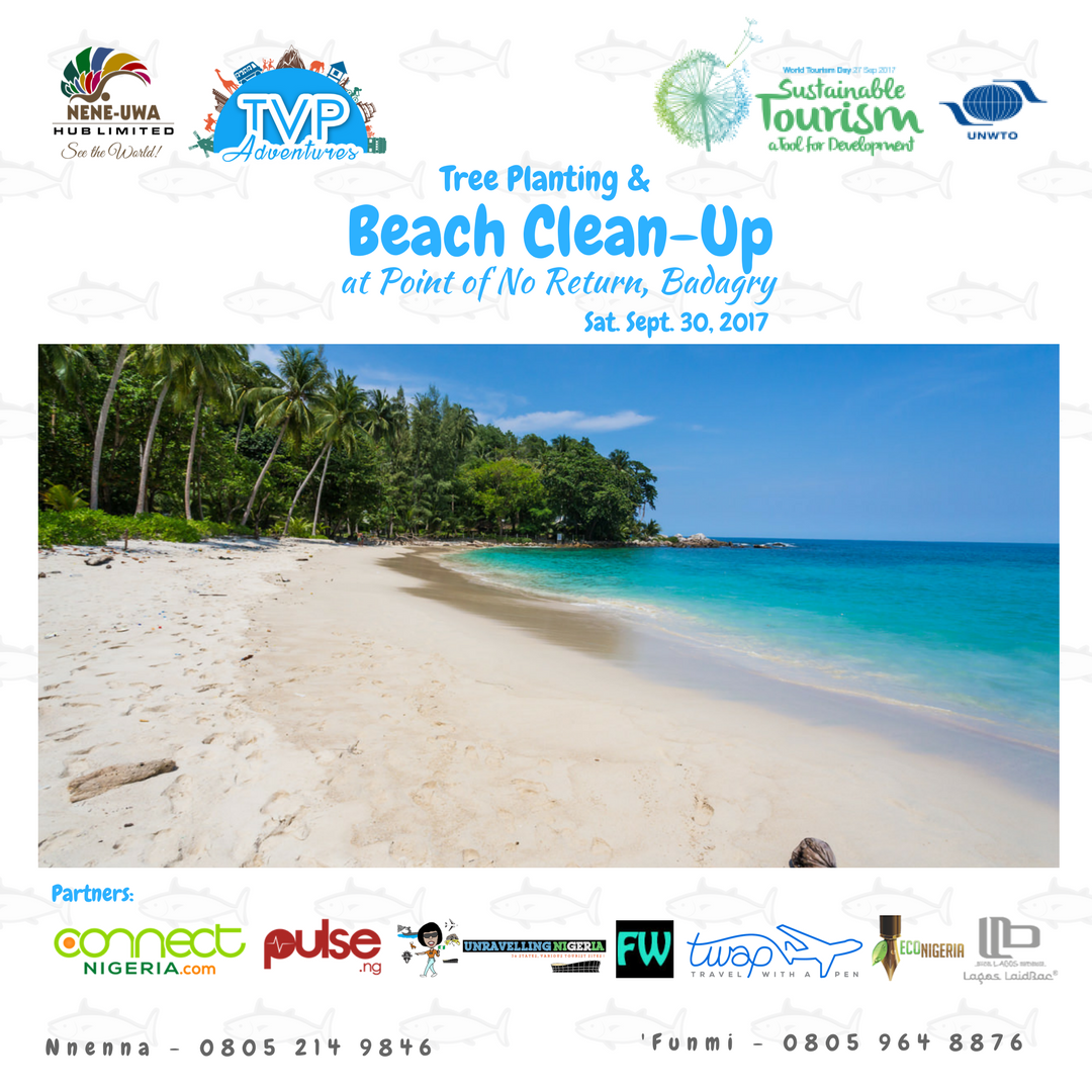 World Tourism Day Nigeria – Badagry Beach Clean Up & Tree Planting