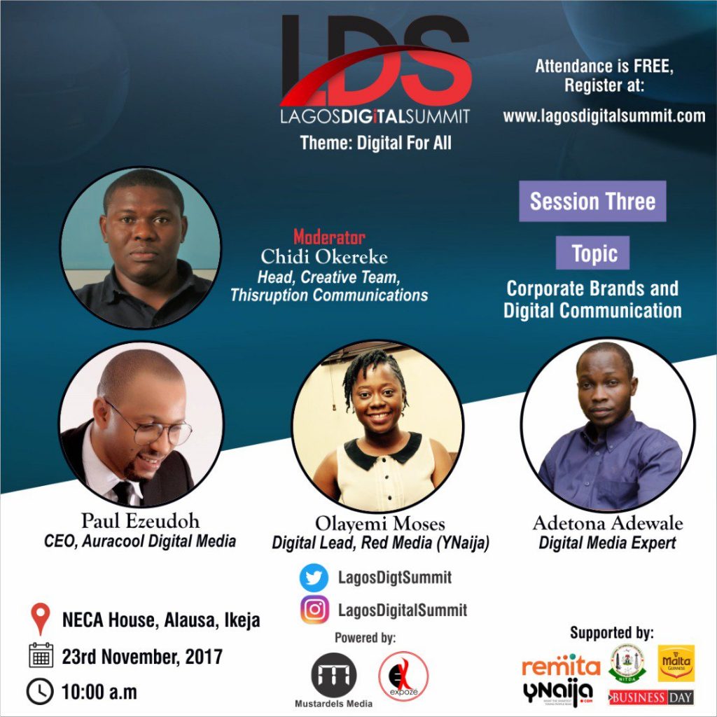 Lagos To Hosts  2017 Digital Summit