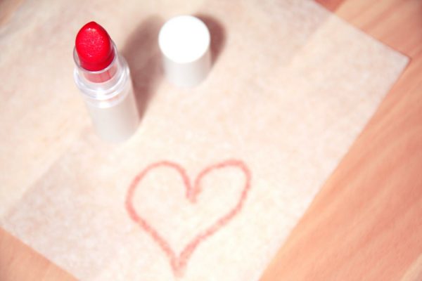 lipstick heart