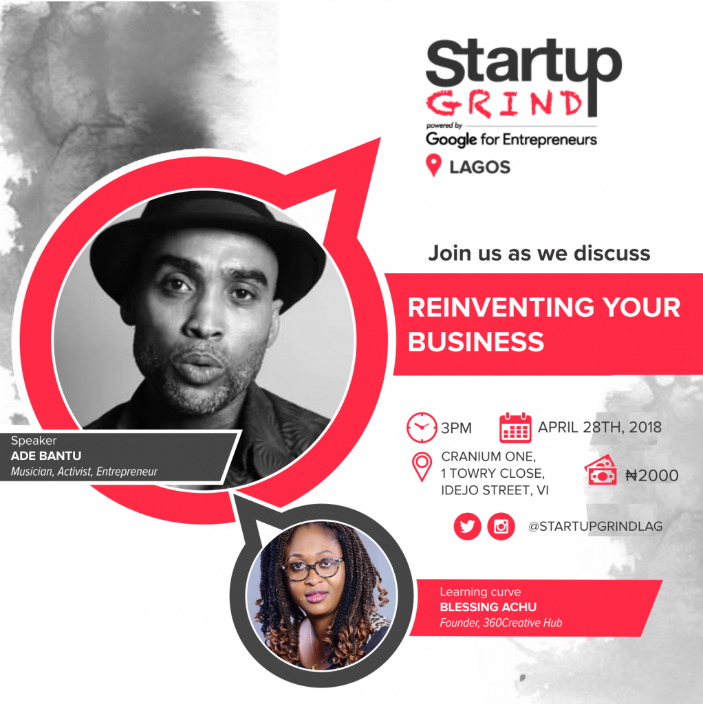 Startup Grind Lagos Hosts Ade Bantu