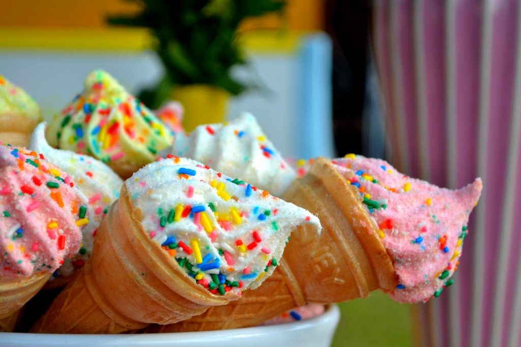 ice cream with sprinkles