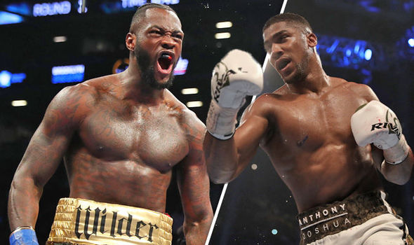anthony joshua and deontay wilderc