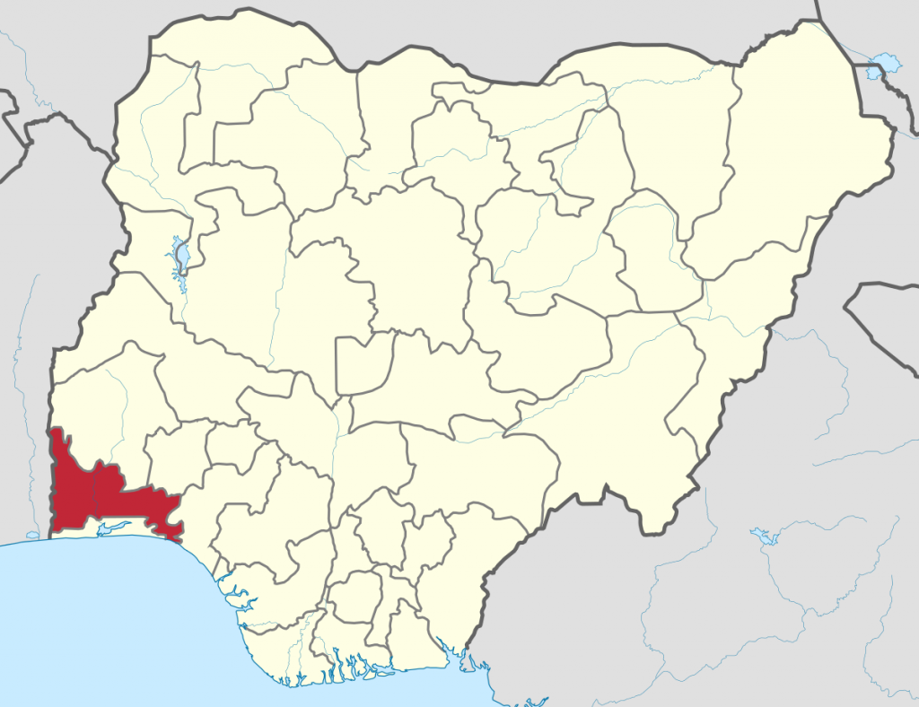ogun state nigeria map