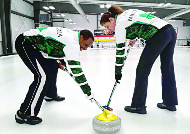 winter curling team