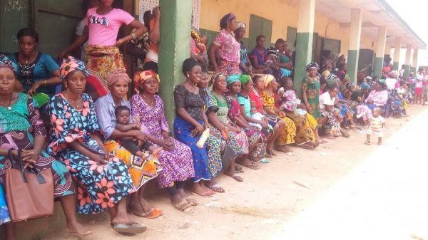 women waiting to count votes