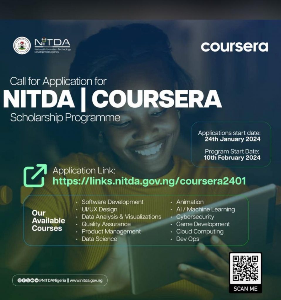 NITDA/Coursera Scholarship
