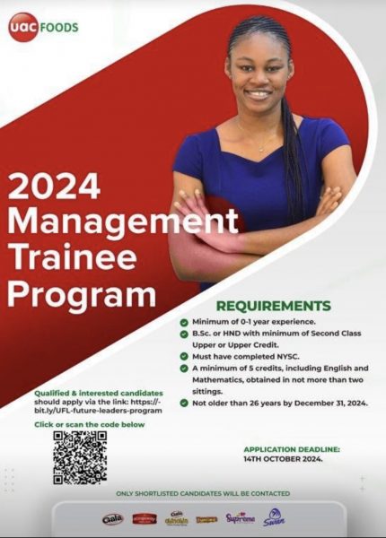 UAC Foods Management Trainee