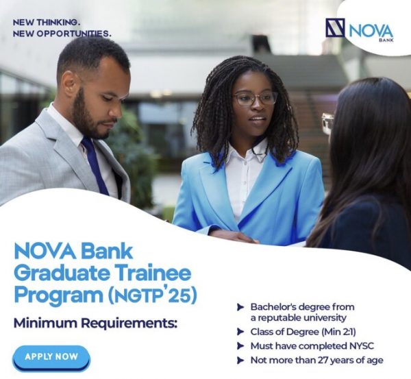 NOVA Bank Graduate Trainee Program