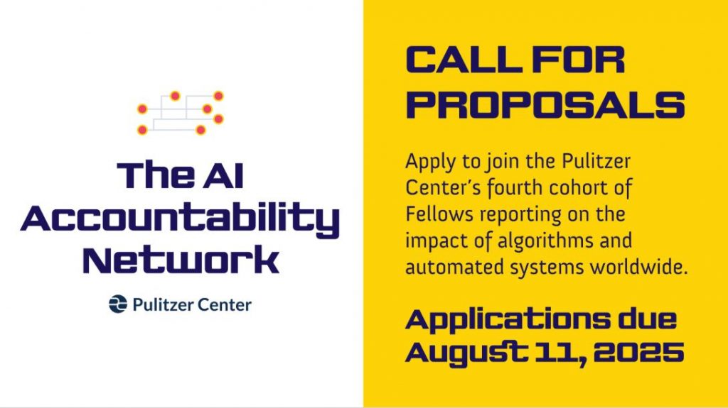 Pulitzer Center AI Accountability Fellowships