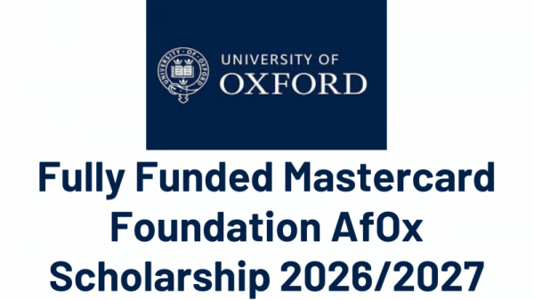 Mastercard Foundation AfOx Scholarship