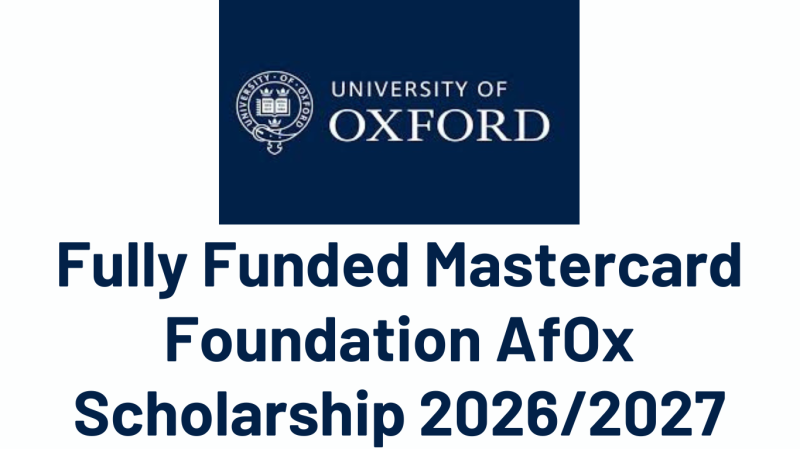 Mastercard Foundation AfOx Scholarship