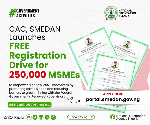 SMEDAN CAC Registration