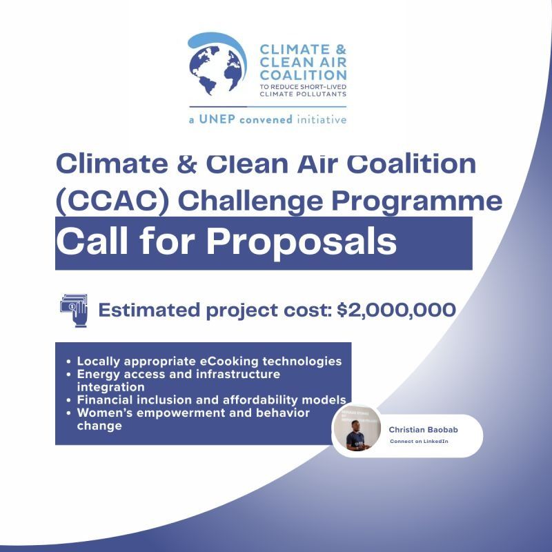 CCAC Challenge Program – Advancing Electric Cooking Adoption Across Africa